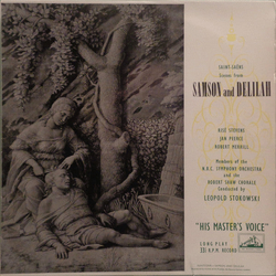 Camille Saint-Saëns Scenes From Samson And Delilah VINYL LP - Mono UK