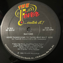 Nayobe Good Things Come To Those Who Wait VINYL 12" - 33 ⅓ RPM