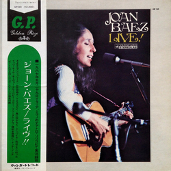 Joan Baez Live! VINYL LP Japan