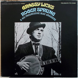 Roger Sprung And His Progressive Bluegrassers Grassy Licks VINYL LP - Reissue Stereo