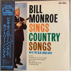 Bill Monroe & His Blue Grass Boys Bill Monroe Sings Country Songs (With The Blue Grass Boys) VINYL LP - Compilation Reissue