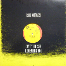 Toshiki Kadomatsu Can't You See VINYL 12" - 33 ⅓ RPM Single
