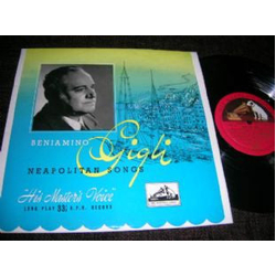 Beniamino Gigli Neapolitan Songs VINYL 10" LP - Mono UK