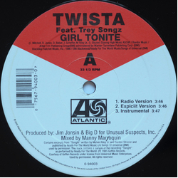 Twista Girl Tonite VINYL 12" - 33 ⅓ RPM