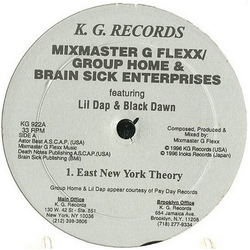 Brainsick Enterprize Group Home Mix Master G-Flexx East New York Theory / Stargazing VINYL 12" - 33 ⅓ RPM