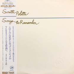 Scritti Politti Songs To Remember VINYL LP
