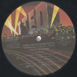 T.T.E.D. Allstars Knock 'Em Out Sugar Ray '87 VINYL 12" - 33 ⅓ RPM