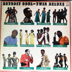 Various Detroit Soul - Twin Deluxe VINYL LP - Compilation Promo