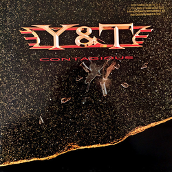 Y & T Contagious VINYL LP - Promo
