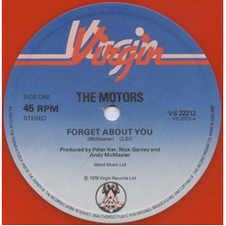 The Motors Forget About You VINYL 12" - 45 RPM Single Stereo