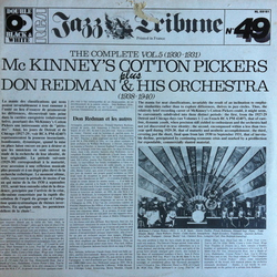 Don Redman And His Orchestra McKinney's Cotton Pickers The Complete Vol.5 (1930-1931) (1938-1940) VINYL LP - Compilation Reissue