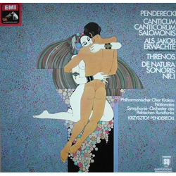 Krzysztof Penderecki Canticum Canticorum Salomonis / Als Jacob Erwachte / Threnos / De Natura Sonoris Nr. 1 VINYL LP - Quadraphonic Reissue