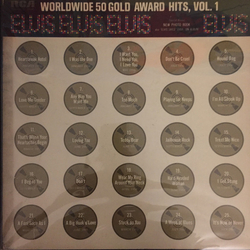 Elvis Presley Worldwide 50 Gold Award Hits, Vol. 1 VINYL LP - Compilation Mono
