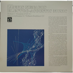 Iannis Xenakis Electro-Acoustic Music VINYL LP - Repress Stereo