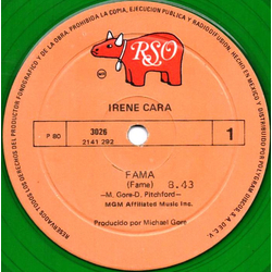 Irene Cara Fama = Fame VINYL 12INCH