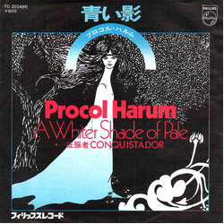 Procol Harum A Whiter Shade Of Pale VINYL 7" - 45 RPM Mono Single