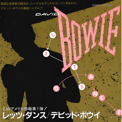 David Bowie Let's Dance VINYL 7" - 45 RPM Single