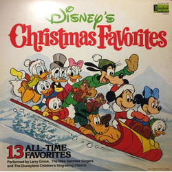 Larry Groce Mike Sammes Singers The Disneyland Children's Sing-Along Chorus Disney's Christmas Favorites VINYL LP - Stereo