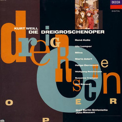 John Mauceri Kurt Weill Rias Sinfonietta Die Dreigroschenoper VINYL LP