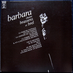 Barbara (5) Barbara Chante Brassens Et Brel VINYL LP - Compilation Mono