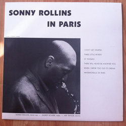 Sonny Rollins Trio Sonny Rollins In Paris VINYL LP - Mono