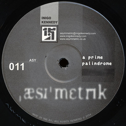Inigo Kennedy A Prime Palindrome VINYL 12INCH