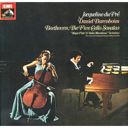 Daniel Barenboim Jacqueline du Pré Beethoven: The Five Cello Sonatas Magic Flute And Judas Maccabaeus Variations VINYL LP - Stereo