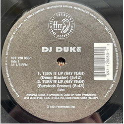 DJ Duke Turn It Up (Say Yeah) VINYL 12" - 33 ⅓ RPM