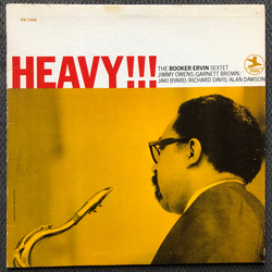 The Booker Ervin Sextet Heavy!!! VINYL LP - Stereo