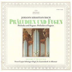 Helmut Walcha Johann Sebastian Bach Präludien Und Fugen VINYL LP - Stereo