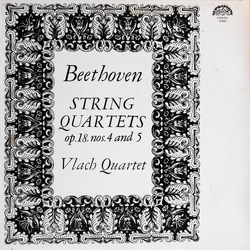 Ludwig van Beethoven Vlach Quartet String Quartets Op. 18. Nos. 4 And 5 VINYL LP - Stereo
