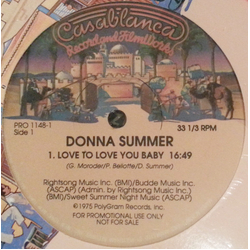 Donna Summer Parliament Love To Love You Baby / Flashlight VINYL 12" - 33 ⅓ RPM Promo Sampler