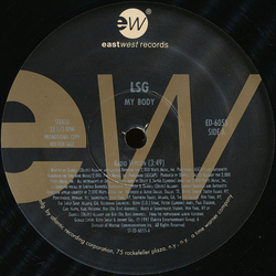 LSG My Body VINYL 12" - 33 ⅓ RPM Promo