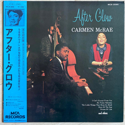 Carmen McRae After Glow VINYL LP - Mono Japan