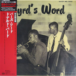 Donald Byrd Byrd's Word VINYL LP - Limited Edition Mono Reissue