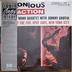 Johnny Griffin The Thelonious Monk Quartet Thelonious In Action VINYL LP - Reissue Stereo