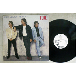Huey Lewis & The News Fore! VINYL LP - Promo