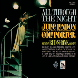 Julie London The Bud Shank Quintet All Through The Night VINYL LP - Stereo