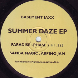 Basement Jaxx Summer Daze EP VINYL 12" - 33 ⅓ RPM EP
