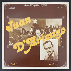Juan D'Arienzo Y Su Orquesta Típica Vol.1 1938~53 VINYL LP - Compilation Mono