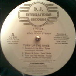 Kool Rock Steady Tyree Cooper Turn Up The Bass VINYL 12" - 33 ⅓ RPM Reissue