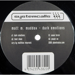 Matt M. Maddox Dark Emotions VINYL 12INCH