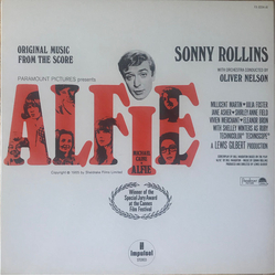 Sonny Rollins Original Music From The Score Alfie VINYL LP - Reissue Stereo