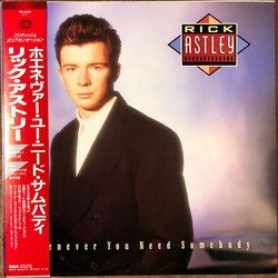 Rick Astley Whenever You Need Somebody VINYL LP