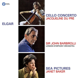 Jacqueline Du Pré Janet Baker London Symphony Orchestra Sir Edward Elgar Sir John Barbirolli Cello Concerto / Sea Pictures VINYL LP - Reissue Remaster