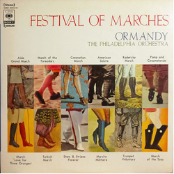Eugene Ormandy The Philadelphia Orchestra A Festival Of Marches = マーチの祭典 VINYL LP - Compilation Stereo