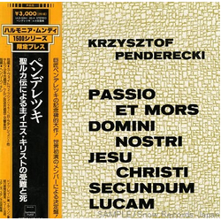 Henryk Czyż Krzysztof Penderecki Passio Et Mors Domini Nostri Jesu Christi Secundum Lucam VINYL LP - Stereo