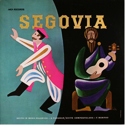 Andrés Segovia Guitar VINYL LP - Reissue US