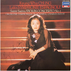 Édouard Lalo Lalo: Symphonie Espagnole • Saint Saëns: Violin Concerto No.1 VINYL LP - Stereo Japan