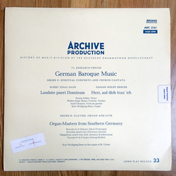 Various Laudate Pueri Dominum · Herr, Auf Dich Trau' Ich · Organ-Masters From Southern Germany VINYL LP - Mono Germany